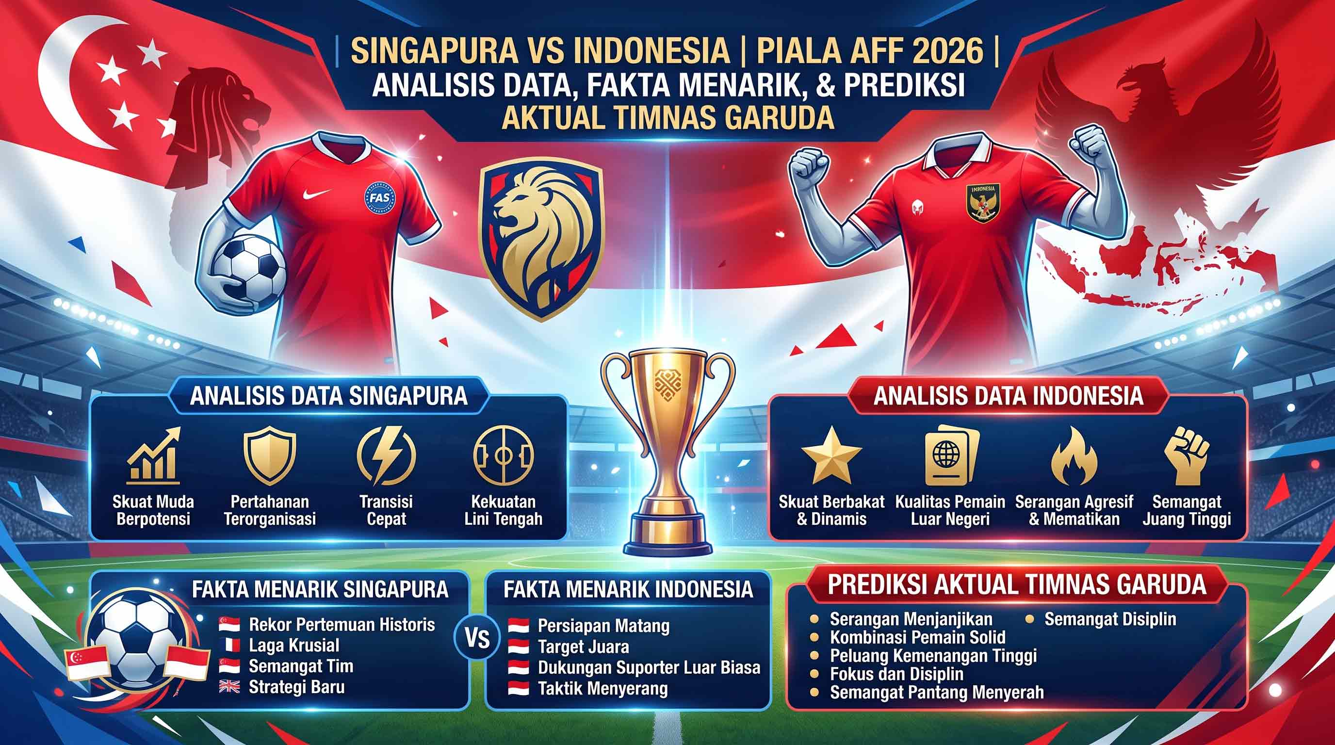 Klasemen & Prediksi Singapura vs Indonesia Piala AFF 2026