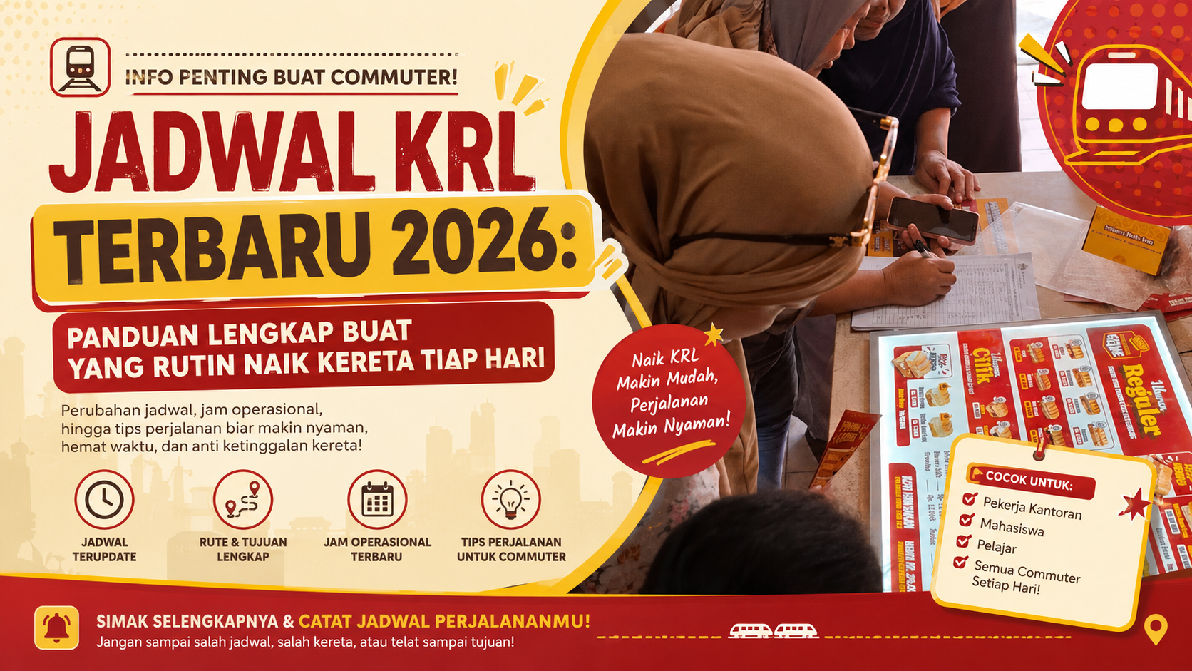Jadwal KRL Terbaru 2026: Rute, Tarif, dan Tips Naik Kereta